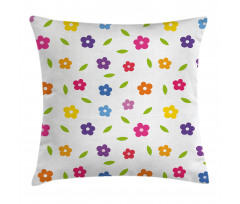 Daisies Leaves Meadow Pillow Cover