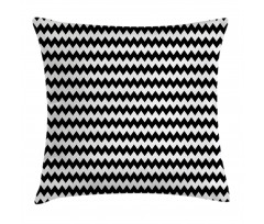 Zigzags Black and White Pillow Cover
