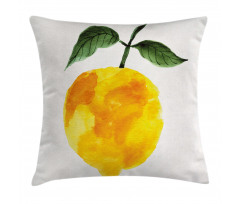 Watercolor Lemon Pillow Cover