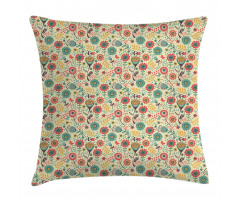 Flower Bouquet Botany Pillow Cover