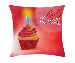 Birthday Cupcake Pillow Cover