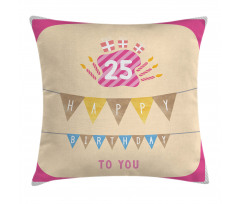 Flags Pink Frame Pillow Cover