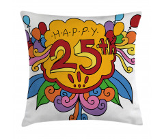 Floral Balloon Pillow Cover