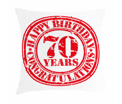 70 Years Old Congrats Pillow Cover