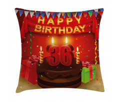 Candles and Presents Pillow Cover