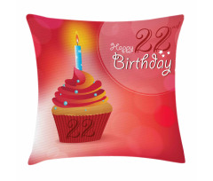 Cupcake Romantic Pillow Cover