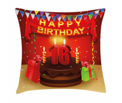 Celebration Ribbon Pillow Cover