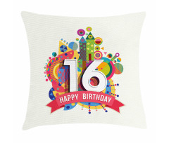Celebration Funky Pillow Cover