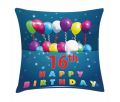 16 Party Pillow Cover