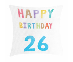 Soft Celebration Sign Pillow Cover