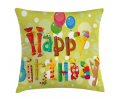 Ice Cream Candies Pillow Cover