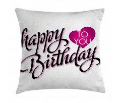 Typo Message Pillow Cover