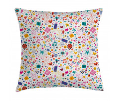 Hearts Musical Notes Pillow Cover