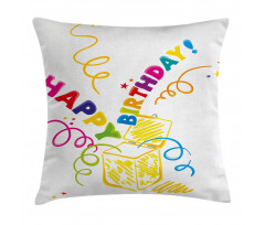 Surprise in Box Doodle Pillow Cover