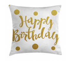 Hand Writing Greeting Pillow Cover