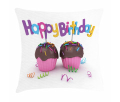 Chocolate Cupcakes Pillow Cover