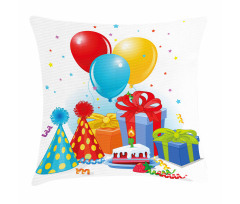 Pie Hats Presents Ballons Pillow Cover