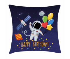 Astronaut Balloon Pillow Cover