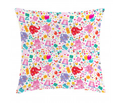 Children Party Theme Pillow Cover