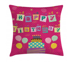 Present Boxes Pink Pillow Cover