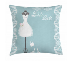 Vintage French Bride Pillow Cover