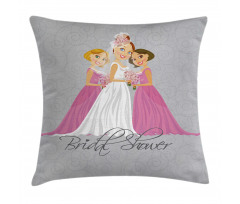 Bridesmaid Swirls Pillow Cover