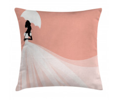 Wedding Umbrella Pillow Cover