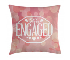 Engagement Card Pillow Cover