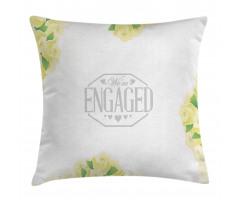 Roses and Leaves Pillow Cover