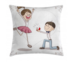 Romantic Couple Pillow Cover