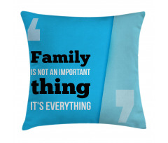 Family Writing Pillow Cover