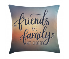 Friends are Family BFF Pillow Cover