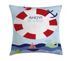 It's a Boy Maritime Pillow Cover