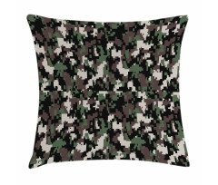 Pixelated Digital Abstract Pillow Cover