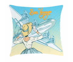Aircraft Pop Art Pillow Cover