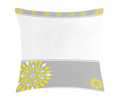 Border with Flowers Pillow Cover