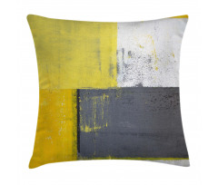 Pale Yellow Squares Pillow Cover