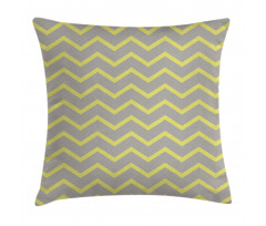 Yellow Grey Zig Zag Pillow Cover