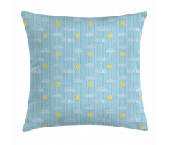 Clouds and Sun Pillow Cover