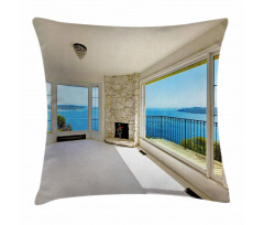 Ocean Nature Forest View Pillow Cover