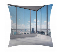 Office with Sunny Sky Pillow Cover
