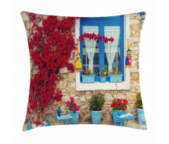 Mediterranean House Pillow Cover
