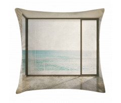 Coastal Scene Ocean View Pillow Cover
