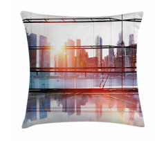Airport Office Scenery Pillow Cover