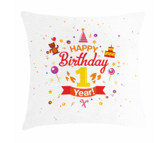 Party with Cones Bear Pillow Cover