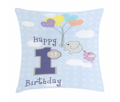 Elephant in the Sky Pillow Cover