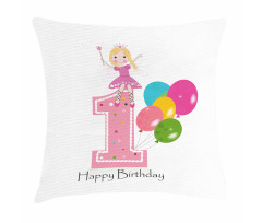 Best Wishes Pink Wand Pillow Cover