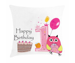 First Birthday Cake Pillow Cover