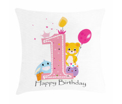 Princess Girl Party Pillow Cover