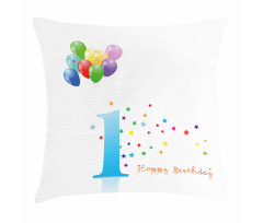 Kids First Birthday Pillow Cover